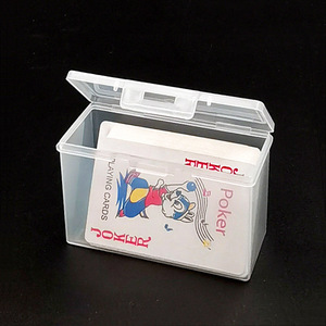 Caja rectangular de plástico para organizar tarjetas de visita, tarjetas de juego, tarjetas de crédito y cartas de juego; caja de almacenamiento transparente. - Product Image 3
