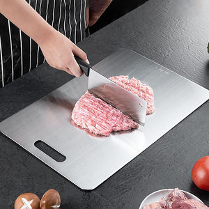<span class=keywords><strong>Tabla</strong></span> de <span class=keywords><strong>Cortar</strong></span> de Titanio Puro 100% Resistente a los Arañazos de Grado Alimenticio, Doble Cara, para Cocina - Product Image 1