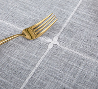 Nappe ronde en coton et lin tissée en usine, couverture de table épaisse en polyester pour la maison, les fêtes, les mariages, Noël, les tables à thé