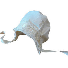 CUFFIA SHANTUNG AVORIO / IVORY SHANTUNG BONNET - Product Image 1