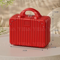 Boîte cadeau écologique portable pour événements d'entreprise et anniversaires d'employés, avec étui de transport ABS à fermeture éclair de 14 pouces et trousse de toilette