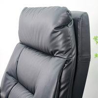 Chaise de bureau de direction en cuir véritable, dossier ergonomique, mobilier de bureau confortable, chaise de bureau pivotante avec repose-pieds
