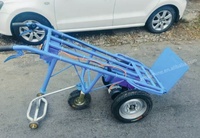 Heavy Duty 3 roues ferme batterie électrique entrepôt camion à main 500kg plate-forme Portable chariots pliants