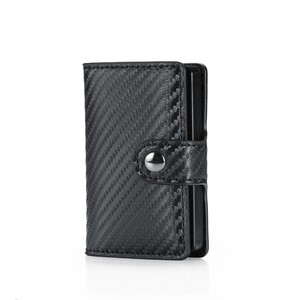 Cartera de metal de aluminio de cuero de <span class=keywords><strong>los</strong></span> titulares de tarjetas de crédito del negocio RFID para el hombre - Product Image 4