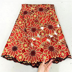 Fil écologique coton suisse <span class=keywords><strong>Filtex</strong></span> tissu de dentelle polonaise broderie vert émeraude - Product Image 3