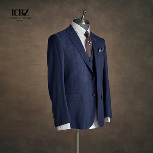 Traje de negocios y chaqueta para hombre, abrigo de 2 piezas, pantalones, ropa de boda formal, traje personalizado ajustado para hombre - Product Image 3