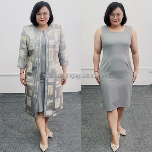 Robe de cérémonie pour femmes grandes tailles, design turc, avec veste longue, pour femmes grandes tailles - Product Image 2