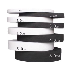 Dây thun dệt phẳng bán buôn kích thước 20mm 25mm <span class=keywords><strong>30mm</strong></span> 40mm 50mm dùng cho may mặc, đồ gia dụng, thắt lưng, màu đen trắng, chất liệu cao cấp - Product Image 4