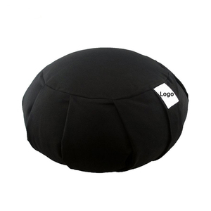 Housse <span class=keywords><strong>de</strong></span> <span class=keywords><strong>coussin</strong></span> <span class=keywords><strong>de</strong></span> sol en coton extra large plissée unie pour yoga et méditation, couleur personnalisable, portable, vente en gros - Product Image 3