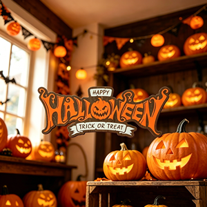 Nouvelle Décoration Murale Créative de Halloween, Style Campagne Américaine, Imprimée, pour Porte ou Mur, Idéale pour l'Export - Product Image 5