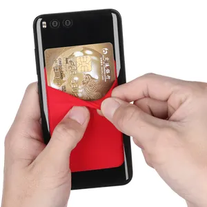 Карманный Чехол-кошелек, держатель для сотового телефона, эластичный клей, держатель для кредитных карт, стикер, аксессуары для телефонов