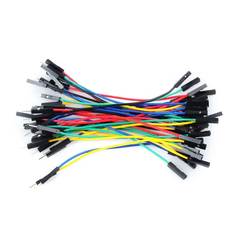 Multicolored 10cm 1pin Male To Female PCB Breadboard Jump 1p 2.54mm 2.54 Jumper Dupont Cable Wire Harness For Arduino