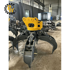 Pince à roches hydraulique 1,2 m³ à 5 griffes, certifiée CE, grande capacité, robuste, pour excavatrice CAT de 16 à 22 tonnes - Product Image 2
