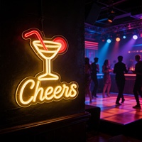 Letrero de Neón Personalizado con Diseño Gratuito, Letrero LED de Neón para Bar, Cocteles, Logotipo Personalizado, Letras, Habitación, Negocio, Publicidad