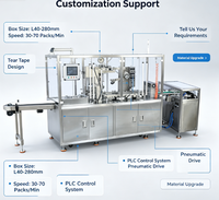 Machine d'emballage automatique en cellophane 3D sans résidus de produit à l'intérieur de la machine, machine d'emballage de boîtes en carton avec bande de déchirement