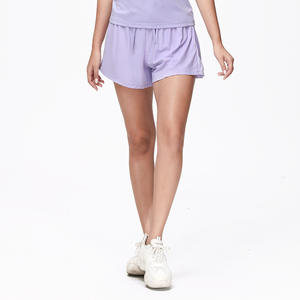 Aoyema ชุดออกกำลังกายสำหรับผู้หญิงกางเกงขาสั้นฟิตเนสแห้งเร็วเอวยางยืดเซ็กซี่ใส่เล่นเทนนิส - Product Image 6