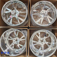 Jantes forgées RCSR Polished Deep Lip 20 22 24 26 pouces 6x139.7 5x114.3 5x120 pour Dodge Charger Challenger