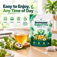 Thé Immunitaire – Mélange Herbal de Soutien Immunitaire et Bien-être – Vente en Gros, Marque Privée OEM, Emballé Individuellement sous Film, 20 Sachets par Paquet