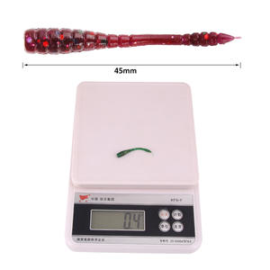 เหยื่อหนอนนิ่ม 0.4 กรัม 4.5 ซม. สำหรับตกปลาแบส เหยื่อตกปลาแบบตีเหยื่อใต้น้ำ เหยื่อหนอนปลอม ถุง 50 กรัม เหยื่อตกปลาพลาสติกนิ่ม - Product Image 2