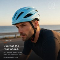 Casque de vélo OEM ODM en polycarbonate moulé en place, 245g, 21 aérations, avec anneau de maintien pour cyclistes adultes