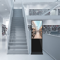 Totem Digital Indoor Elegan untuk Pernikahan - Desain Ramping Berdiri di Lantai, Layar Sentuh Digital Signage WiFi, Penunjuk Arah Toko Ritel