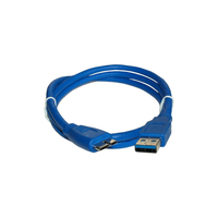 Câble USB 3.0 Type A mâle-mâle FORFLYING 1m en cuivre pur avec gaine en PVC et blindage en feuille, moulage exclusif pour téléphone portable