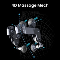 Fauteuil de massage zéro gravité pour le corps entier avec modes de thérapie thermique et télécommande, relaxation ultime pour le dos, les épaules et les bras