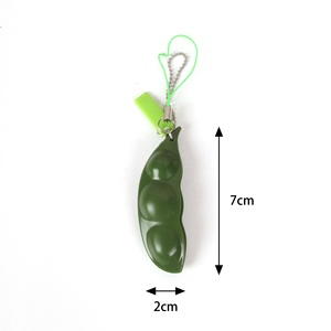 Juguetes Creativos y Lindos para Niños, Llaveros de PVC Suave con Forma de Vaina de Guisante, Juguetes Educativos para Aliviar el Estrés - Product Image 3