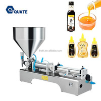 Machine de remplissage semi-automatique spécialisée et efficace pour le remplissage de matériaux à haute viscosité tels que le miel et le beurre de cacahuète