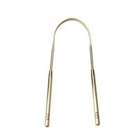 Nettoyeur et gratte-langue en acier inoxydable (argent/or/or rose)