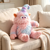 Jouet en peluche Weimei personnalisé, monstre mignon pastel, en coton PP, anti-stress, figurine douce, cadeaux de collection