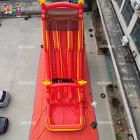 Château gonflable commercial en PVC pour enfants, grande taille, avec toboggan aquatique double piste et piscine – Vente chaude