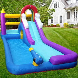 Customizable PVC Material Outdoor Adult Commercial Giant Inflatable Water <strong>Slide</strong> Cheap Backyard <strong>Slide</strong> with <strong>Swimming</strong> <strong>Pool</strong> - Product Image 1