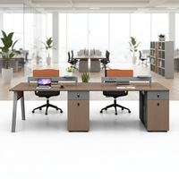 Bureau de travail moderne en bois pour usage commercial avec serrure mécanique et armoire de rangement grande capacité pour immeuble de bureaux et domicile
