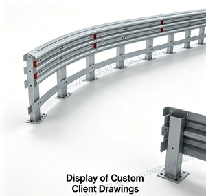 Barrera de Seguridad para Carreteras, Tipo MASH TL3, Galvanizada por Inmersión en Caliente, Longitud Personalizada 4320mm, Proveedor Confiable, Precio de Fábrica - Product Image 3