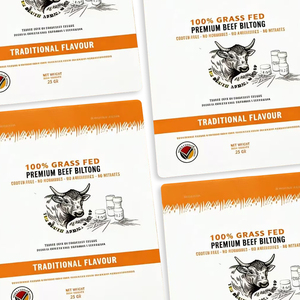 สติกเกอร์กระดาษสังเคราะห์รักษ์โลก คุณภาพสูง เกรดอาหาร สำหรับบรรจุภัณฑ์บิลตอง - Product Image 6