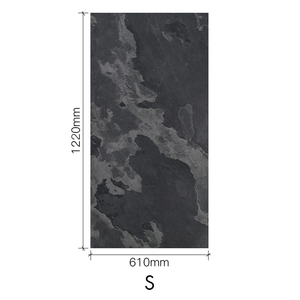 Dalles de parement en <span class=keywords><strong>ardoise</strong></span> naturelle ultra-minces (épaisseur 1-2 mm) – Panneaux muraux écologiques, durables et au design moderne pour salle de bain - Product Image 1