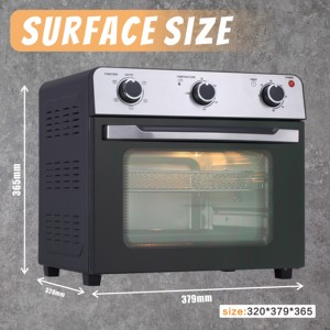 Friteuse à air électrique carrée avec four 28L, sans huile, en acier inoxydable, économe en énergie pour une cuisine saine à la maison et à l'hôtel - Service OEM/ODM - Product Image 4
