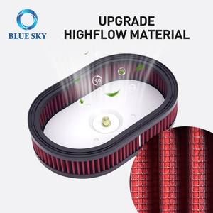 Filtro de Aire Lavable de Alto Flujo <span class=keywords><strong>HD</strong></span>-0910 29670-09 para HARLEY DAVIDSON Road-King <span class=keywords><strong>CVO</strong></span> Dyna Low Rider 2009-2017 Calidad Garantizada - Product Image 2