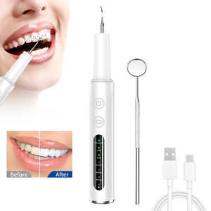 เครื่องมือขจัดคราบหินปูนและคราบพลัคแบบพกพา ใช้ไฟฟ้า สำหรับทันตกรรม ทำจากสแตนเลส กันน้ำ ชุดอุปกรณ์สำหรับทำความสะอาดฟัน - Product Image 1