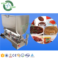 Sistem Pengisian Ulang Viscous Pneumatik Semi Otomatis untuk Sampo, Sabun Mandi, Pasta Gigi, Sachet, Pouch, Nozzle Tunggal/Ganda dengan Mixer
