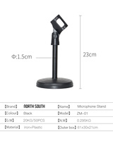 Support de microphone de bureau en métal avec base ronde pour le streaming en direct, vente en gros d'usine