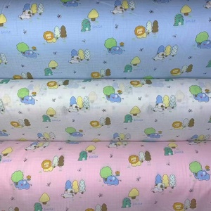 <span class=keywords><strong>Tissu</strong></span> en gaze de coton double couche peigné à petits carreaux, motif dessin animé, pour bébé, serviette à salive et à transpiration - Product Image 6