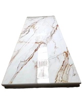 Paneles de pared decorativos UV 3D diseño moderno hoja de mármol de grano de piedra de PVC de 3mm para sala de estar tablero de Pvc impermeable fácil de limpiar