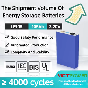 Batería de Iones de Litio Prismática LiFePO4 Victpower de 3.2V y 105Ah, Paquete de Baterías Recargables para Almacenamiento de Energía - Product Image 2