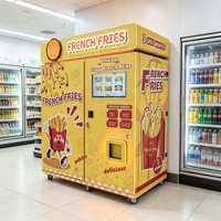 Distributeur automatique de frites, robot distributeur de poulet frit et de frites chaudes