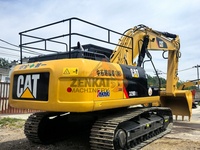 Excavatrice à châssis long CAT 329D2L d'origine, pompe hydraulique principale stable, forte force de creusement, engin de terrassement lourd en stock