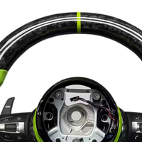 Volant personnalisé en fibre de carbone jaune vif pour BMW F20 F21 F22 F23 F30 F31 F32 F33 F34 F35 F36 F80 F82 F83 F10 F11 F18 F06