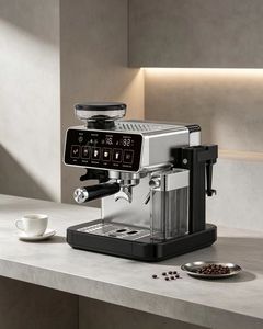 Nueva Cafetera Espresso Doméstica de Alta Calidad con Molinillo de Granos Integrado, Ideal para Beber en Casa, Modelo BC301CB, Totalmente Automática - Product Image 2