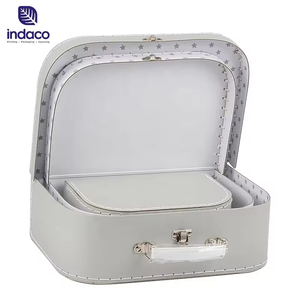Maleta de Cartón Rígido Reciclado con Forma de Maleta para Almacenamiento de Juguetes, Maleta de Cartón Vintage - Product Image 6